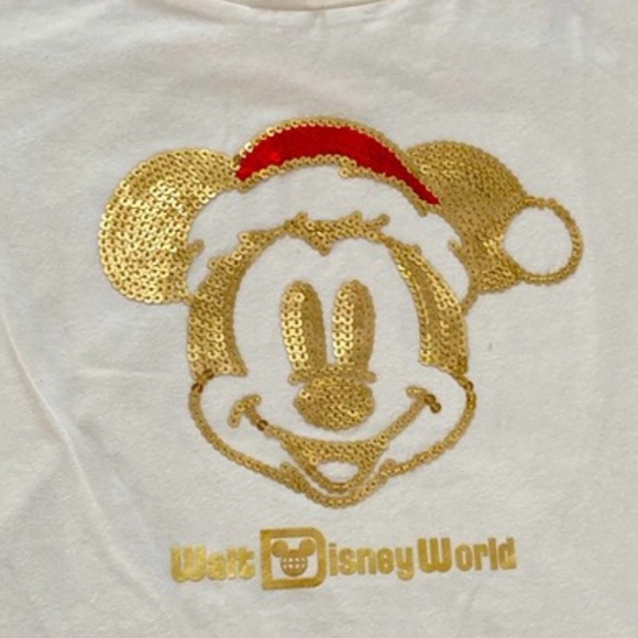 Disney Tops - Disney Parks Sequin Mickey T-shirt